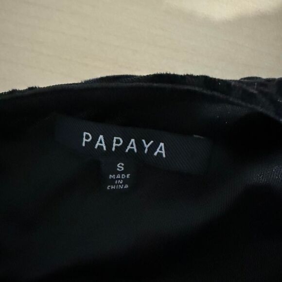 Papaya black velvet burnout maxi dress - Picture 8 of 8